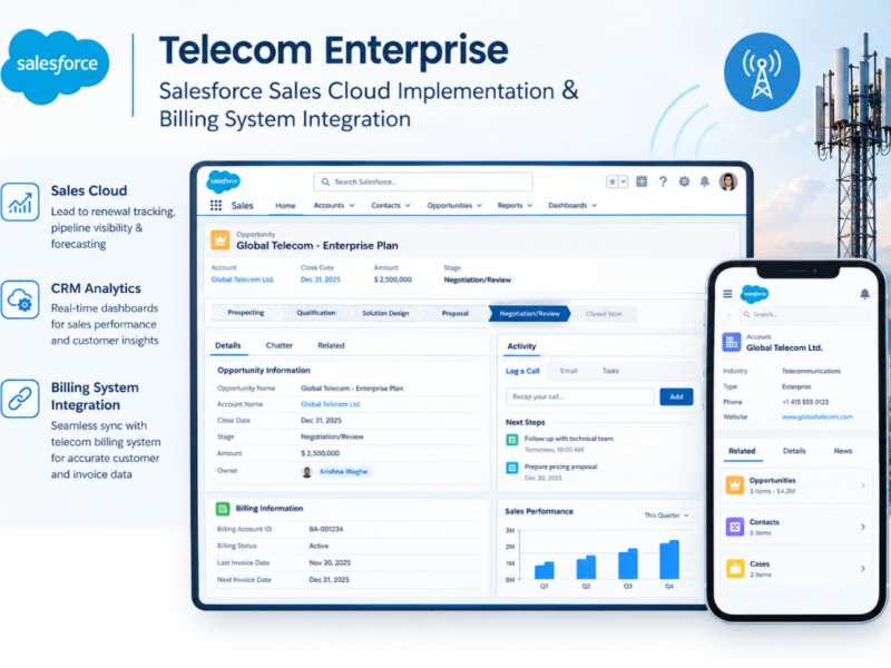 Telecom enterprise Salesforce Sales